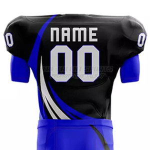 Uniforme de football américain respirant de haute qualité à manches courtes, fabriqué en 100% polyester, prix bas - Product Image 5