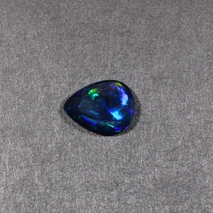 Ópalo negro natural 15X11MM Cabujón de pera 3.85Cts 1 pieza Piedra preciosa suelta para la fabricación de joyas - Product Image 1