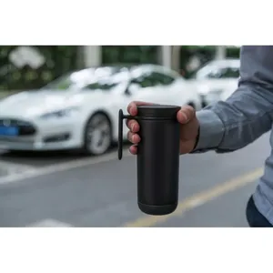 Taza de Viaje Personalizada de Acero Inoxidable con Diseño de Merchandising Click - Product Image 2