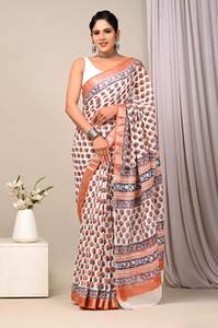 Sarees PALLU de Seda Pura con Estampado Digital Tradicional, Casuales de Invierno, con Blusa - Product Image 5