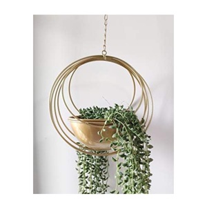 Meilleures ventes Jardinière suspendue en métal noir de qualité exclusive pour décoration de jardin Jardinières suspendues Pots de fleurs Pots de plantes - Product Image 4