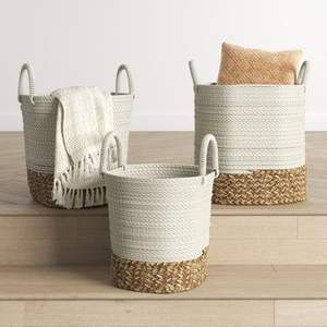 Lightweight Handmade Woven Water Hyacinth <b>Basket</b> Wholesale Supplier Seagrass <b>Toy</b> Organizer Sustainable Vietnam - Product Image 4