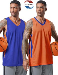 Uniformes athlétiques respirants avec logo personnalisé pour hommes Maillot et short de basket-ball réversibles double face Ensemble en polyester pour sport d'équipe - Product Image 2