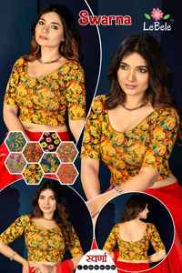 เสื้อเบลาส์พิมพ์ลายสวร์นา กาลัมคารี แขนครึ่งตัว ไซส์พลัส สไตล์วินเทจ ฤดูใบไม้ผลิ เป็นมิตรกับสิ่งแวดล้อม ระบายอากาศได้ดี สำหรับผู้หญิงทุกคนที่ต้องการความสง่างาม - Product Image 6