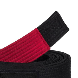 Ceintures BJJ Gi brodées de qualité supérieure 100% coton Logo personnalisé et nom Couture durable pour l'entraînement et la compétition Vente de ceintures Bjj Gi - Product Image 1