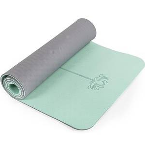 Thảm tập yoga hai màu - Nhà cung cấp bán buôn/OEM - Chất liệu thân thiện với môi trường - Mút EVA/TPE - Thảm tập yoga cho phòng tập thể dục - Product Image 1