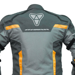 Chaqueta corta de verano para hombre, impermeable, construcción textil, tiras reflectantes, diseño de seguridad blindado para motociclismo - Product Image 4