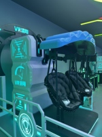 Simulateur de Parapente VR 9D à Double Siège pour 2 Joueurs, Plateforme de Mouvement, Manège Intérieur pour Centres Commerciaux et Aéroports