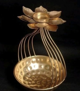 Diwali Trang Trí Kim Loại Thali Cho Pooja Brass urli Tùy Chỉnh Thiết Kế Cho Trang Trí Nội Thất Trang Trí Nội Thất Địa Phương Công Ty Sản Xuất - Product Image 5