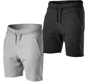 Short de sport de haute qualité pour hommes avec logo personnalisé 100% coton couleur unie séchage rapide respirant taille élastique décontracté - Product Image 5