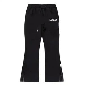 Vente en gros de sweats à capuche surdimensionnés noirs délavés à l'acide 500 GSM ensemble de pantalons de survêtement et de sweat à capuche délavés au soleil - Product Image 3