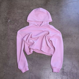 Heavyweight Regular Fit Fleece Zipper Hoodie Elastic Hem Green Men's 100% Cotton Oversized Pullover - Product Image 6