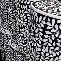 Tabourets de chambre à coucher modernes en os incrusté faits à la main en Inde, les plus recommandés, de luxe, tendance, nouveaux et personnalisables