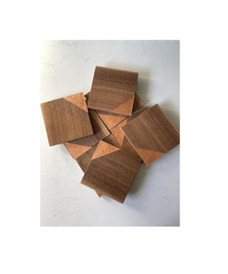 Hermoso posavasos de madera hecho a mano para tazas de té y café, tazas, vasos, mesa de comedor, cocina, oficina, protección elegante - Product Image 2