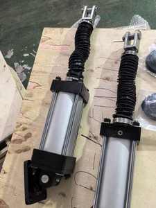 Cilindro neumático de varilla de pistón extendido duradero con cubierta antipolvo para máquinas de barco - Product Image 3