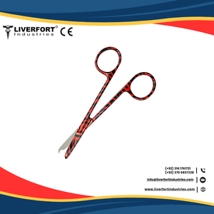 Point chirurgical 4.5 "ciseaux droits, titane noir croissant crochet délicat enlèvement de suture ciseaux premiers soins EMS Instruments - Product Image 2