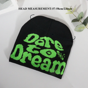 OEM logotipo personalizado Reversible Skully Beanie Hat MOQ bajo All-Over Print Jacquard tejido gorros gráficos - Product Image 3
