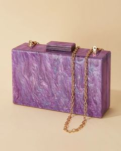Mode luxe femmes résine soirée pochette sac à main pour mariage résine pochette artisanat chaînes sangles - Product Image 6