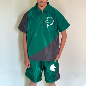 Wholesale Wealthy Sports Men's Casual 2-Piece Autumn Short-Sleeve T-Shirt Breathable Quick Dry Shorts <b>Set</b> Plus Size 100% Cotton - Product Image 2