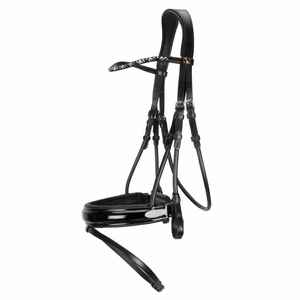 Bride en cuir surélevée anatomique de luxe pour cheval Style occidental meilleure nouvelle corde de cheval pour l'équitation - Product Image 1