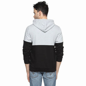 เสื้อฮู้ด2025สำหรับผู้ชาย, สินค้ามาใหม่ล่าสุดเสื้อฮู้ดแขนยาวสีดำเทามีกระเป๋าด้านหน้า - Product Image 2