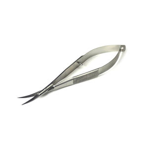 Tijeras para cutículas, tijeras para manicura y uñas, hoja curva de acero inoxidable de alta calidad, tijeras para manicura con resorte - Product Image 3