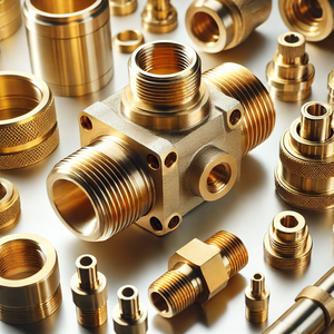 Accesorio de pieza mecanizada de latón para equipos de servicio - Product Image 1