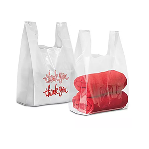 Logotipos Personalizados Plástico HDPE/LDPE Supermercado Gracias Camiseta Asa Compras Chaleco Bolsa Para Negocios - Product Image 2