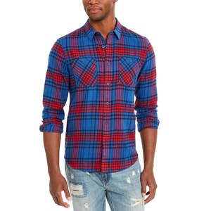 Camicia in flanella a quadri Brady da uomo American Rag, 100% cotone, casual, con bottoni, anti-piega, taglia XX Large - Product Image 1