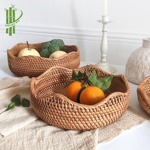 Multi-Purpose <b>Bamboo</b> Storage Basket with Handles for Handicrafts - Product Image 6