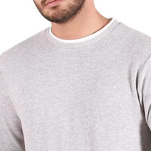 High Quality Heavyweight Cotton Men's Oversized <b>Crewneck</b> Sweatshirt <b>Sweater</b> Winter Custom Graphic Logo Embossed - Product Image 3