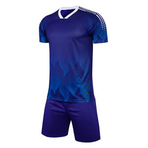 Camiseta de fútbol transpirable de manga corta, camiseta de fútbol lisa sin logotipo, uniforme de talla grande - Product Image 5