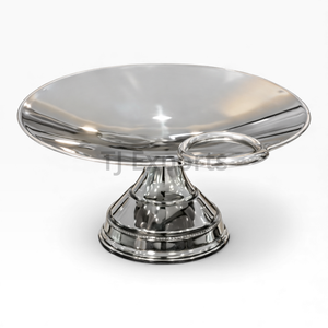 ชามเสิร์ฟช็อกโกแลตทรงสูงทำจากโลหะตีขึ้นรูป พร้อมฝาปิดลายริ้วบาน สำหรับบุฟเฟ่ต์งานฝีมือและการจัดแสดงขนมหวาน - Product Image 5