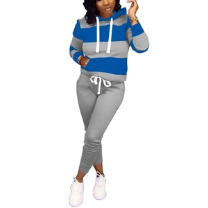 2023 moda casual deportes mujeres otoño ropa raya lateral trajes sólidos precio barato mujeres joggers trajes conjunto cremallera chándal - Product Image 4