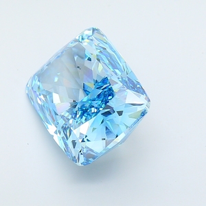Diamante de Laboratorio Azul de Corte Cojín de Lujo Rising Diamond de 24.04 Ct, Claridad VS2, Certificado IGI, Color Fantasía Intenso para Anillos - Product Image 3