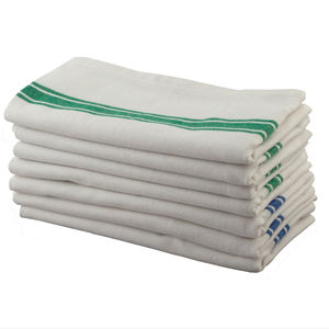 Paños de limpieza de cocina de algodón 100% con patrón de rayas cuadradas tejidas, toallas de cocina para uso doméstico - Product Image 1