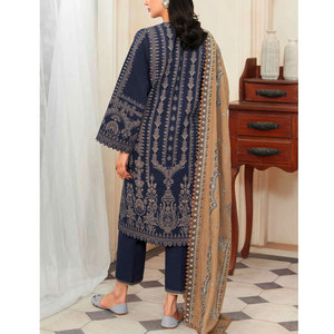 2023ชุดสนามหญ้าแบบลำลองสำหรับผู้หญิงเสื้อผ้าอินเดียและปากีสถานจากปากีสถานดีไซน์ใหม่ฤดูร้อน - Product Image 2