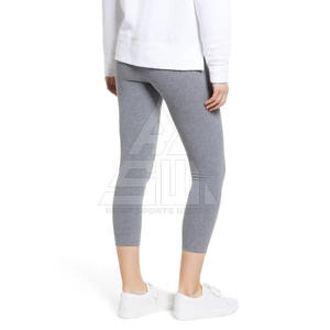 Wholesale Custom Made Women <b>Legging</b> Solid Pattern <b>High</b> Quality Breathable <b>Tummy</b> <b>Control</b> Lightweight Spandex/Polyester Pants - Product Image 3