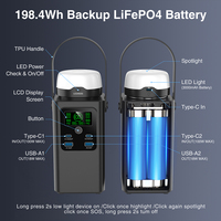 Batterie LiFePO4 OEM 198,4 Wh 62000 930000 mAh, charge rapide 100 W, banque d'alimentation, générateur solaire extérieur pour station d'alimentation de camping