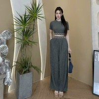 Ensemble Tailleur pour Femme, Naturel, Lavable, Emballage Personnalisé, Fabricant Vietnamien, Ensemble Long Deux Pièces pour Fille