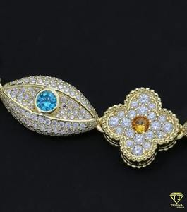 Cadena de Plata de Ley 925 con Diamante Moissanite VVS de Alta Demanda, Económica y Disponible a Precio de Exportación - Product Image 6