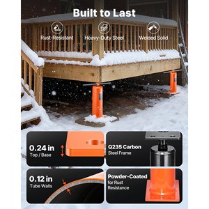 Nivelador de Piso Regulable VEVOR de 3048-40,64 cm para Sótano, Nivelador de Piso de Altura Ajustable para Maquinaria de Construcción - Product Image 5