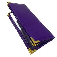 Menu à couverture rigide en cuir PU standard pour hôtel avec logo personnalisé vente en gros