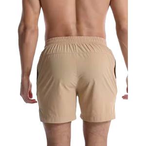 Short de course de gymnastique d'été de style sportif pour hommes coupe ample pantalon chaud d'athlétisme imprimé léger pour l'extérieur avec poches motif solide - Product Image 3