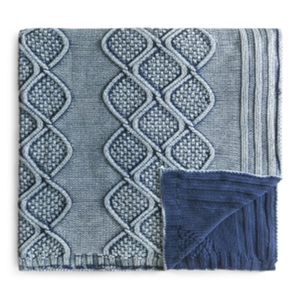 Coperta in denim esclusiva Sparrow & Wren - 100% blu - Product Image 1