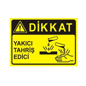 Producto de Seguridad, Advertencia de Irritante y Corrosivo - Product Image 1