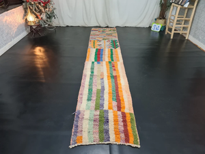 Alfombra de corredor multicolor de alta calidad, alfombra bereber marroquí hecha a mano para decoración del hogar, Alfombra de lana de oración para sala de estar - Product Image 6