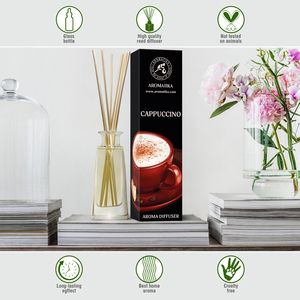 Diffuseur de parfum Aromatika Cappuccino 100ml en verre, parfum longue durée, sans parabène - Product Image 3