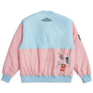 Personnalisable High Street Style Varsity Baseball Jacket Streetwear Hip Hop Design avec col montant Logo brodé Patchwork - Product Image 2