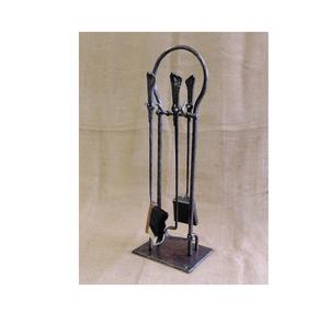 Juego de herramientas para chimenea de latón adornado con mangos esculpidos y brillo pulido perfecto para una decoración refinada del hogar y utilidad para chimenea - Product Image 4